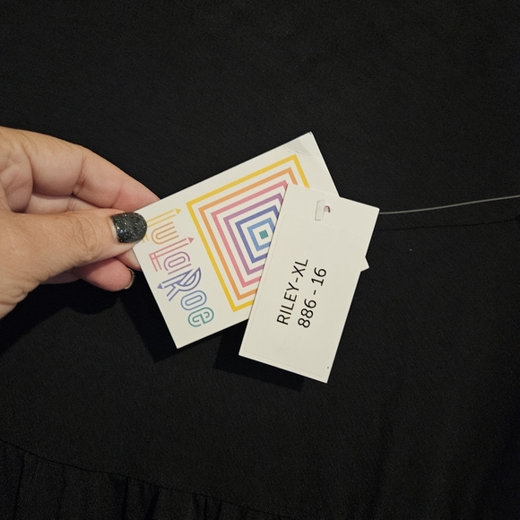 New nwt lularoe Riley dress xl 18 20 midi maxi - Picture 2 of 3